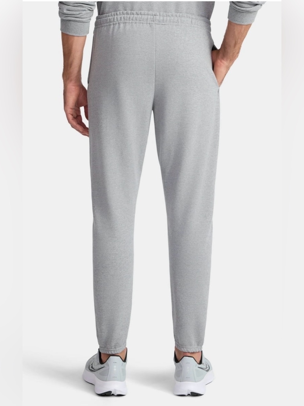 Men’s Athletic Works Gray Fleece Jogger Sweatpants Moisture Wicking Large NWT - Picture 7 of 8